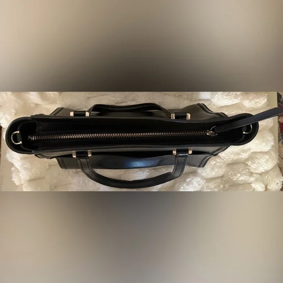 Kate Spade Patterson Drive Small Geraldine Satchel Black & Cement, MSRP $329 - Picture 9 of 10